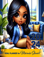 Blue and Gold Planner for Marnise 2024 2Chibi