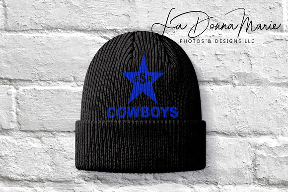 COWBOYS BLACK HATKnitted Beanie